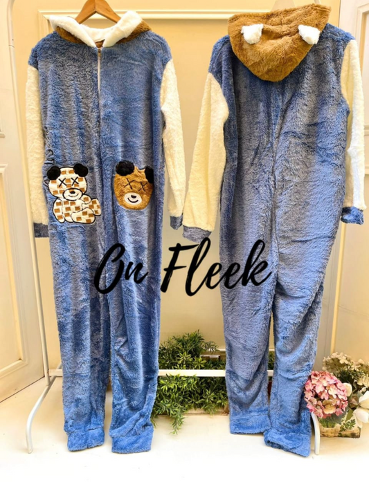 Baby blue bear Jumpsuit